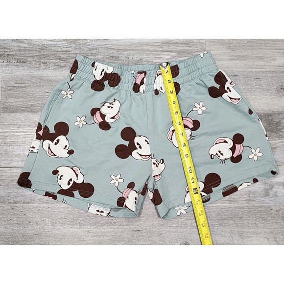 Disney Minnie Mouse  Minnie & Mickey Mouse Print Shorts Size Medium - Picture 2 of 9